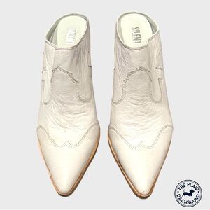 Silent D Off White Cowboy Mopet Mules